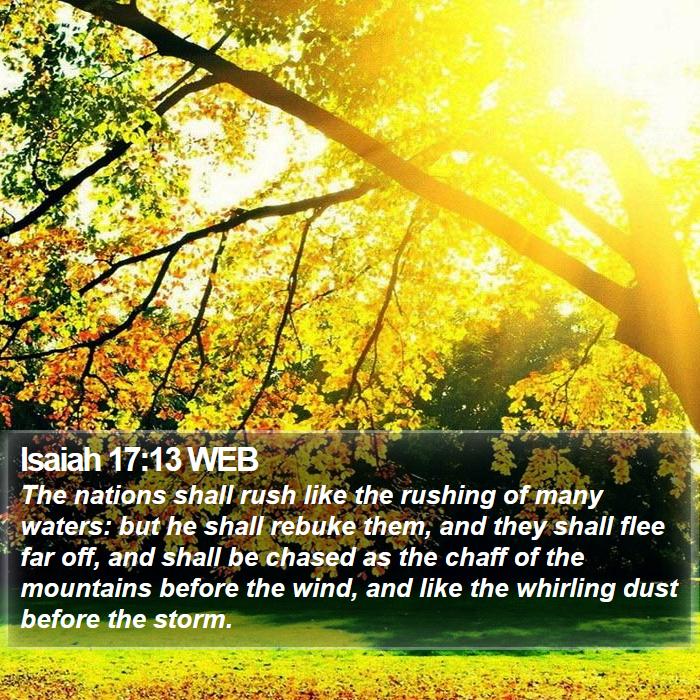 Isaiah 17:13 WEB Bible Study