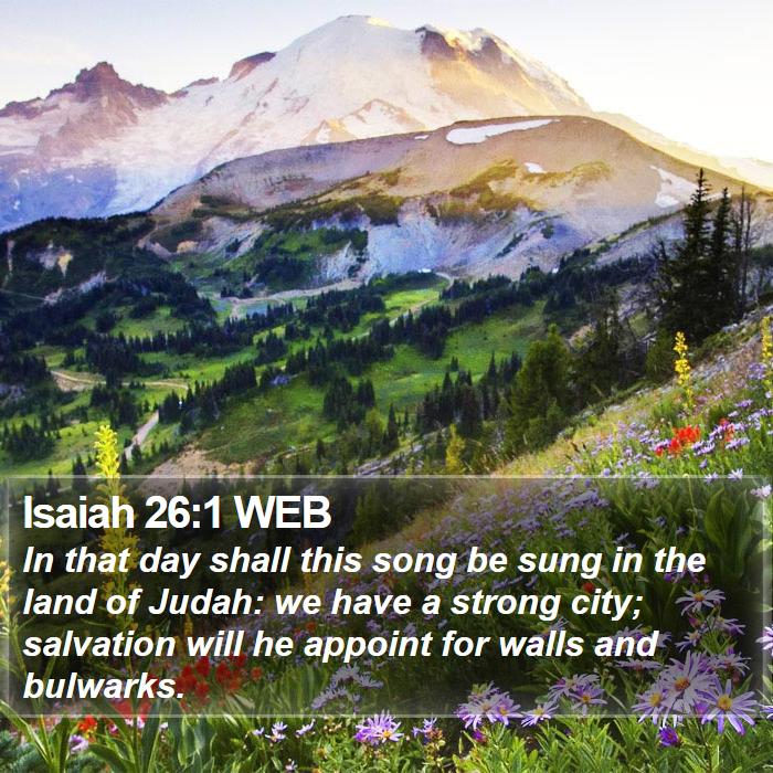 Isaiah 26:1 WEB Bible Study