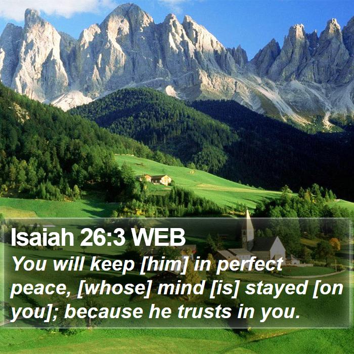 Isaiah 26:3 WEB Bible Study