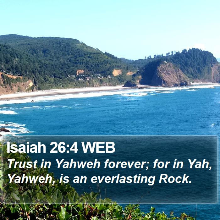 Isaiah 26:4 WEB Bible Study