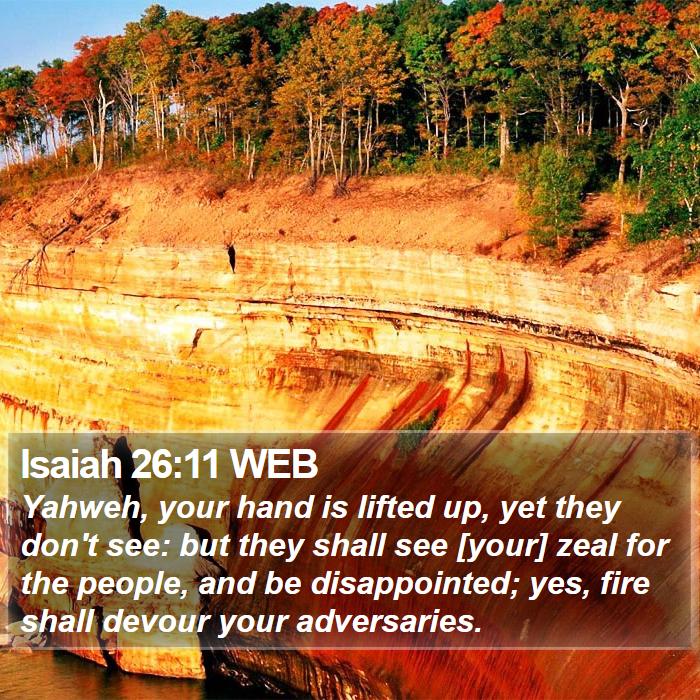 Isaiah 26:11 WEB Bible Study