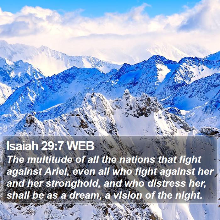 Isaiah 29:7 WEB Bible Study