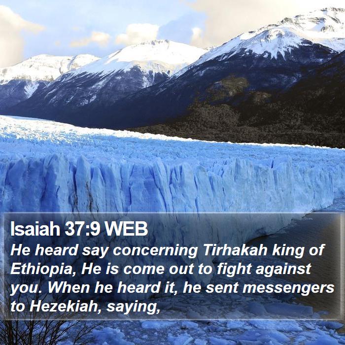 Isaiah 37:9 WEB Bible Study