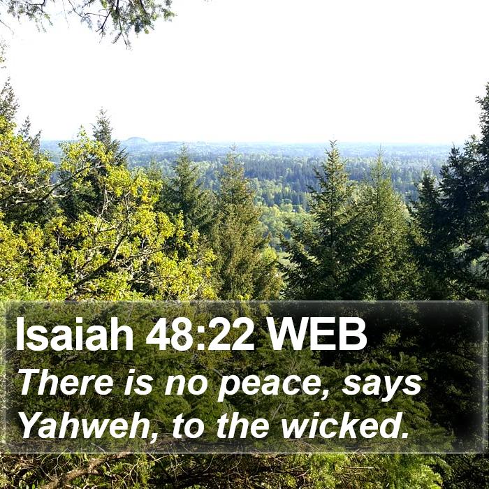 Isaiah 48:22 WEB Bible Study