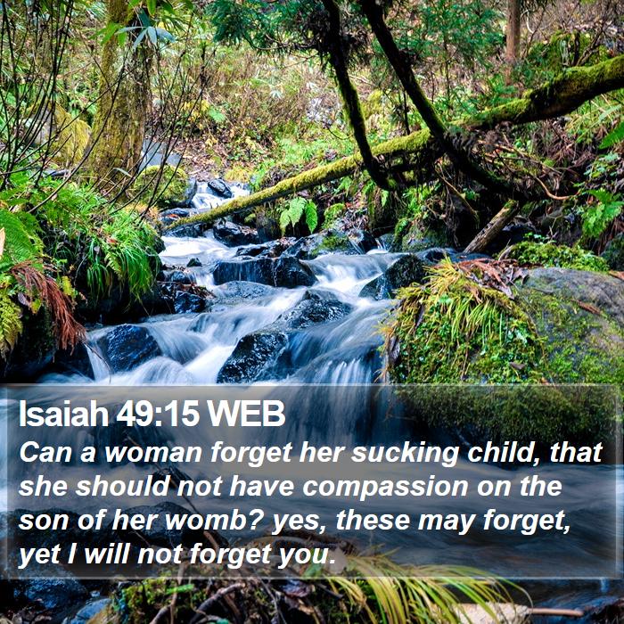 Isaiah 49:15 WEB Bible Study