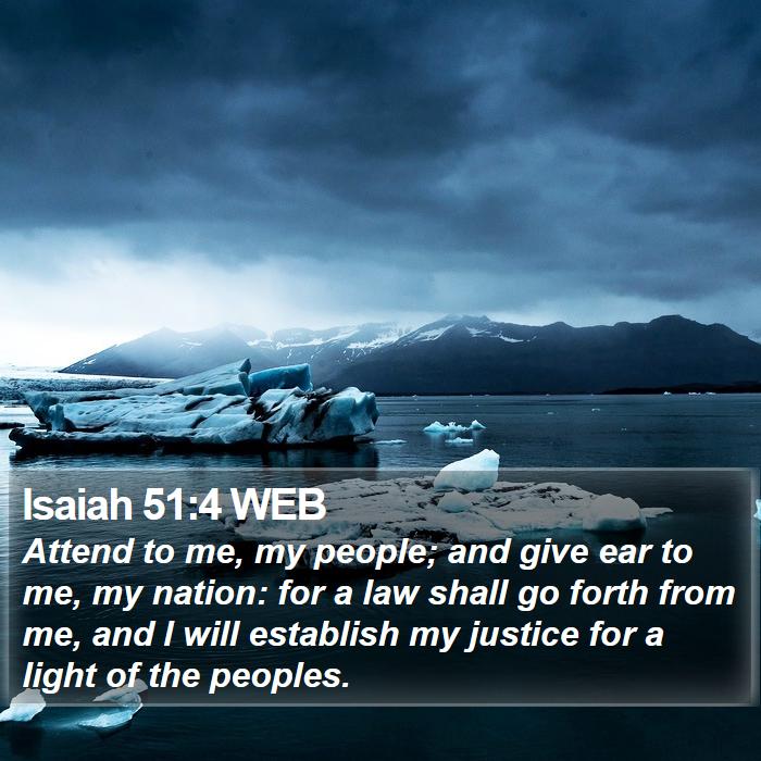 Isaiah 51:4 WEB Bible Study