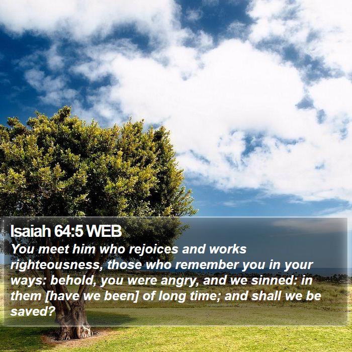 Isaiah 64:5 WEB Bible Study