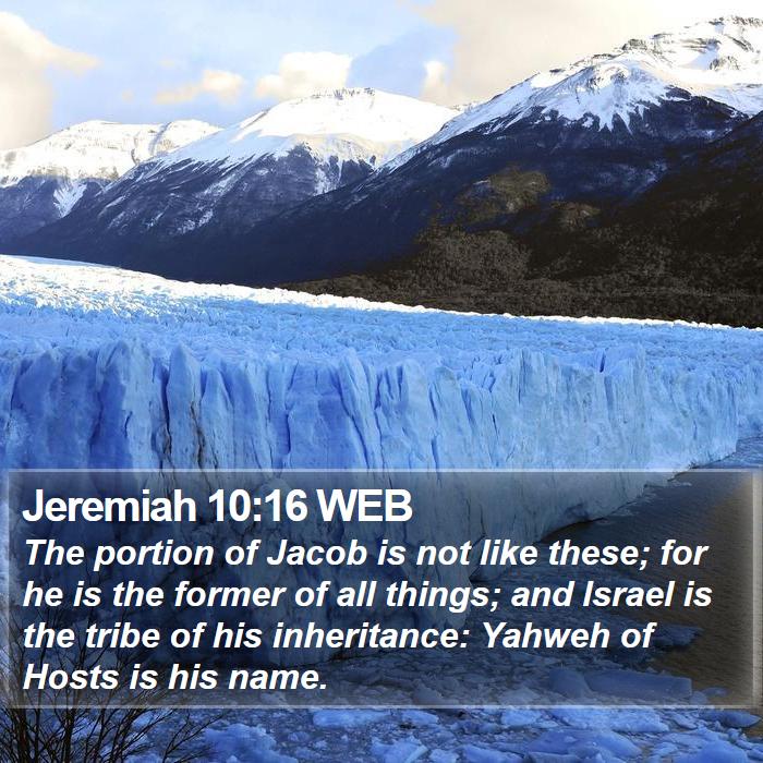 Jeremiah 10:16 WEB Bible Study