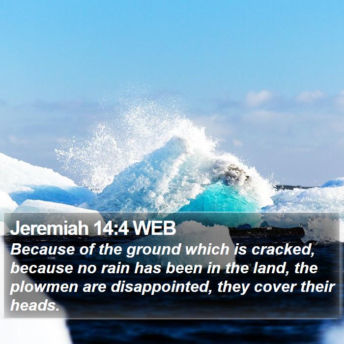 Jeremiah 14:4 WEB Bible Study