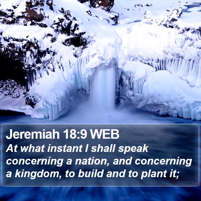 Jeremiah 18:9 WEB Bible Study