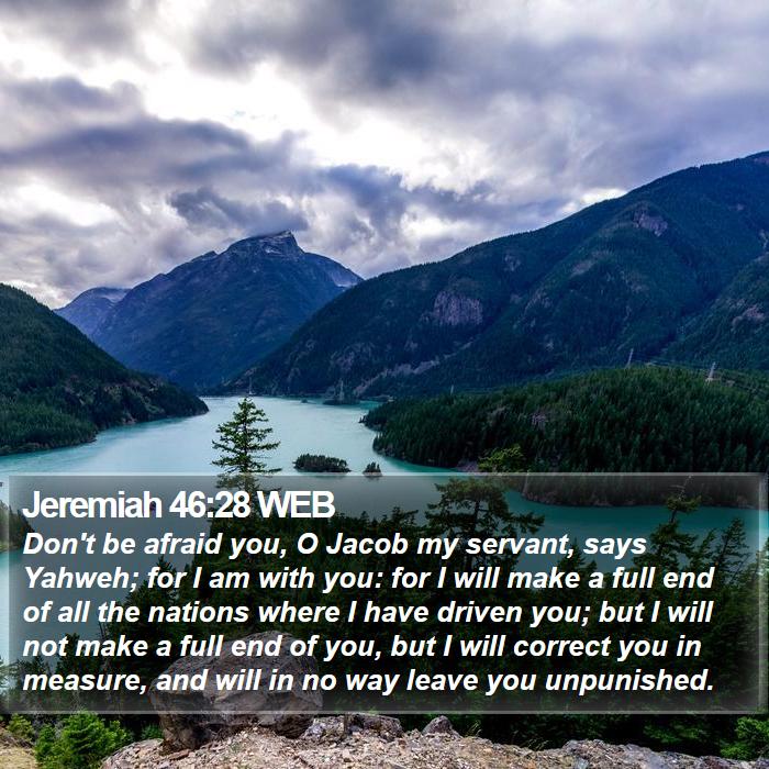 Jeremiah 46:28 WEB Bible Study