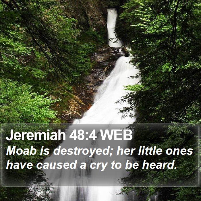 Jeremiah 48:4 WEB Bible Study