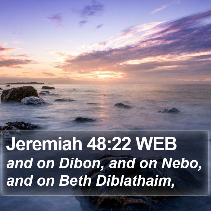 Jeremiah 48:22 WEB Bible Study