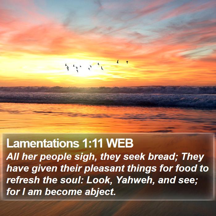 Lamentations 1:11 WEB Bible Study