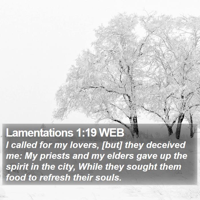 Lamentations 1:19 WEB Bible Study