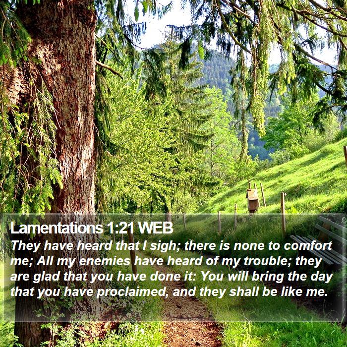 Lamentations 1:21 WEB Bible Study