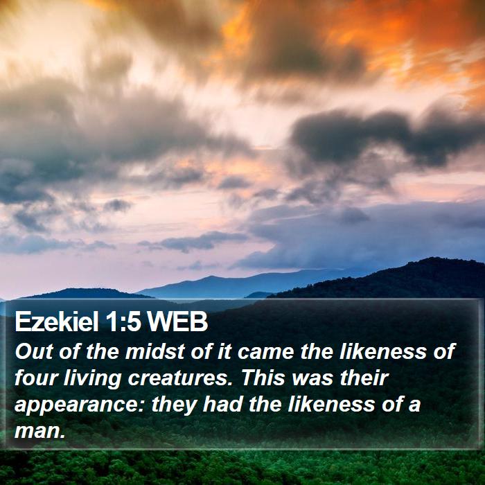 Ezekiel 1:5 WEB Bible Study