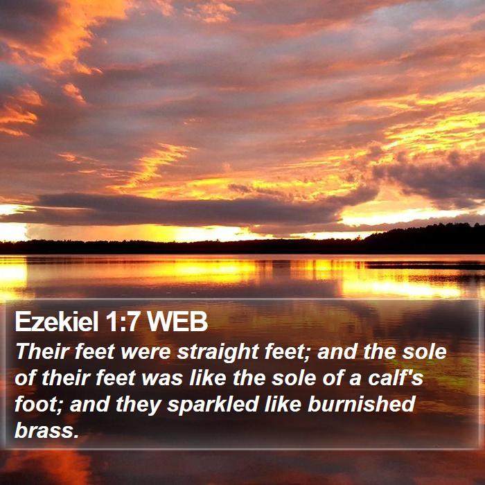 Ezekiel 1:7 WEB Bible Study