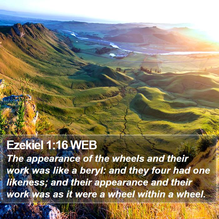 Ezekiel 1:16 WEB Bible Study