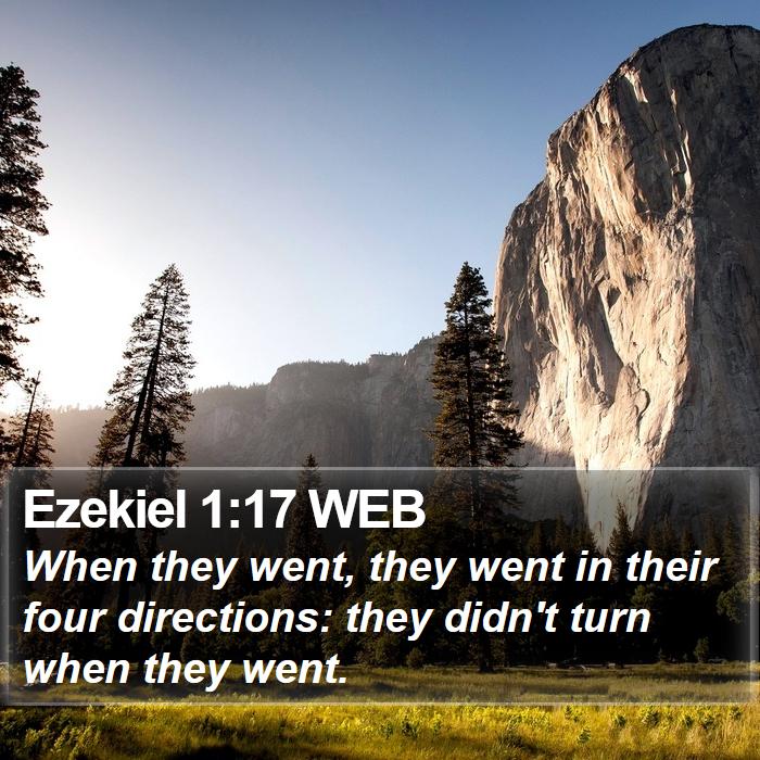 Ezekiel 1:17 WEB Bible Study