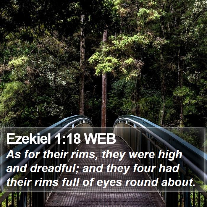 Ezekiel 1:18 WEB Bible Study