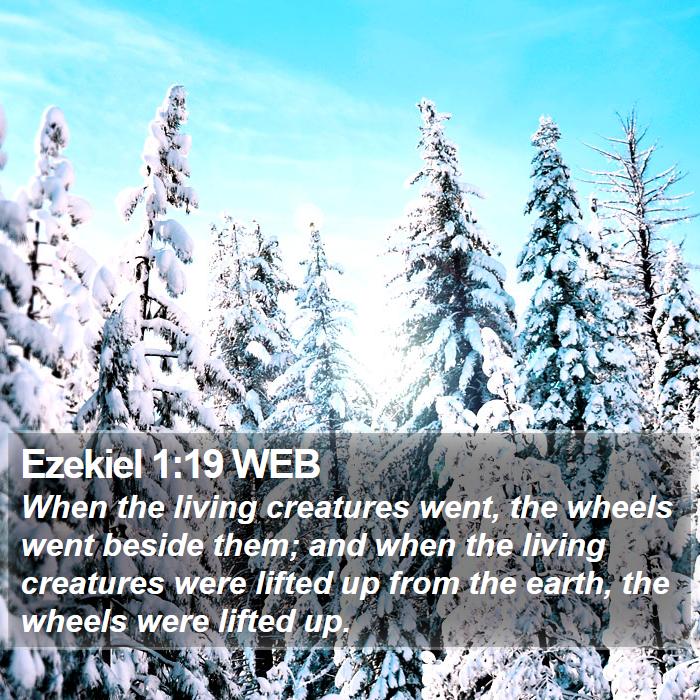 Ezekiel 1:19 WEB Bible Study