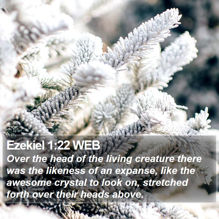 Ezekiel 1:22 WEB Bible Study