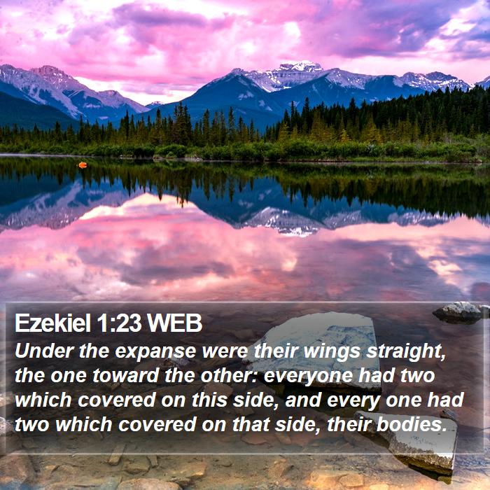 Ezekiel 1:23 WEB Bible Study