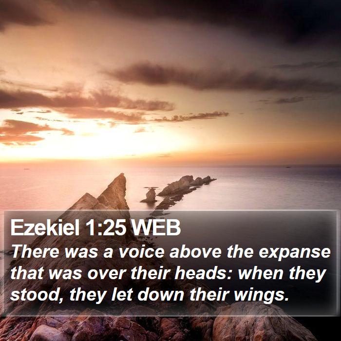 Ezekiel 1:25 WEB Bible Study