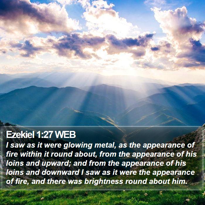 Ezekiel 1:27 WEB Bible Study