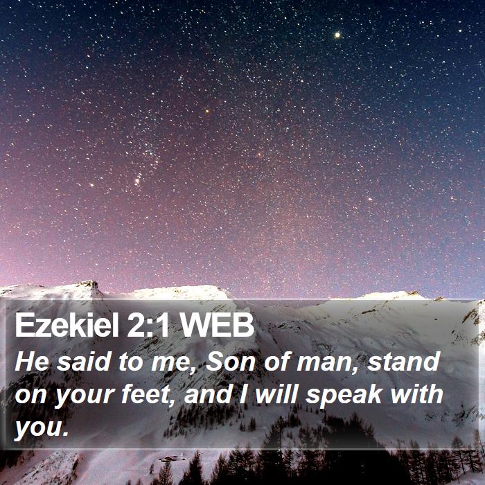 Ezekiel 2:1 WEB Bible Study