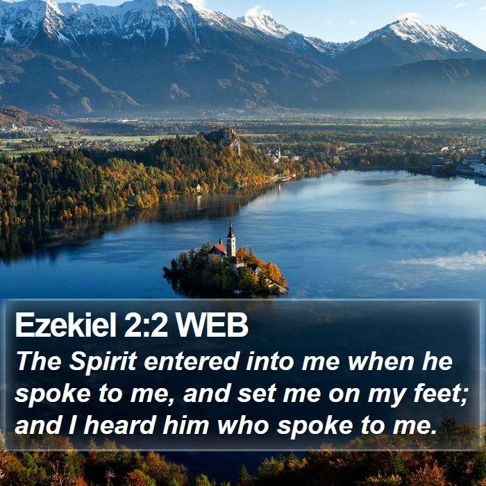 Ezekiel 2:2 WEB Bible Study