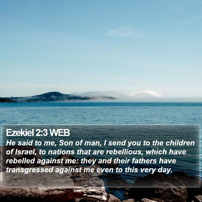 Ezekiel 2:3 WEB Bible Study