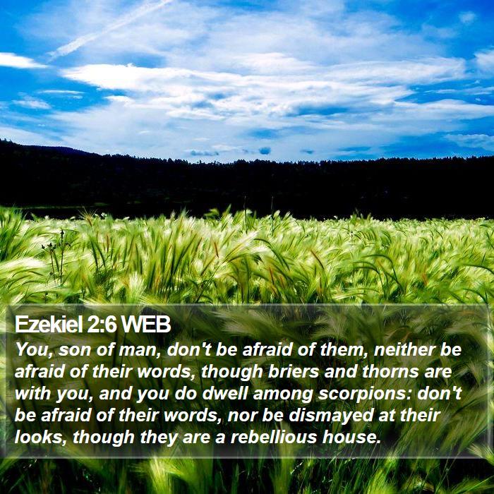 Ezekiel 2:6 WEB Bible Study