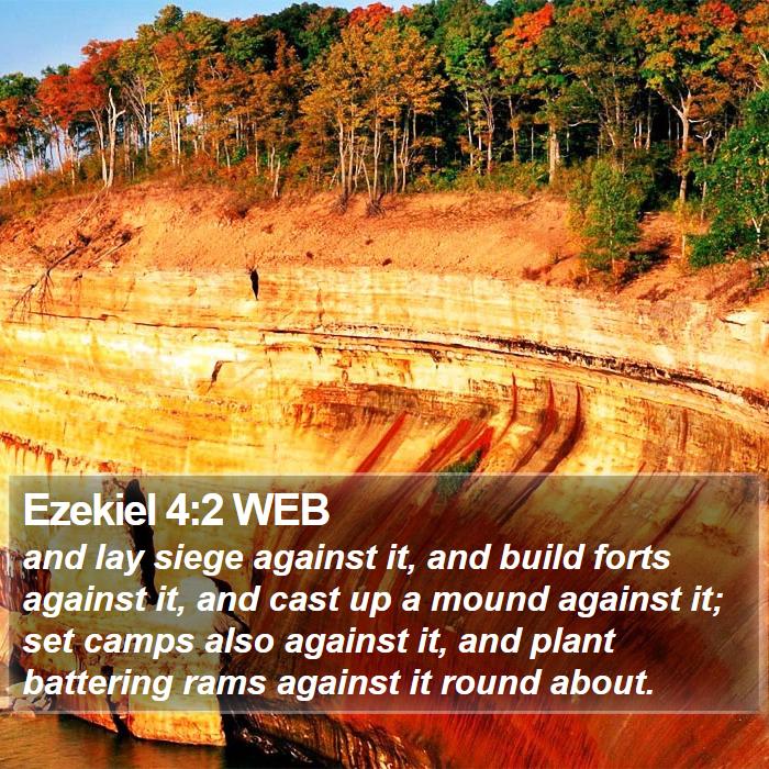 Ezekiel 4:2 WEB Bible Study