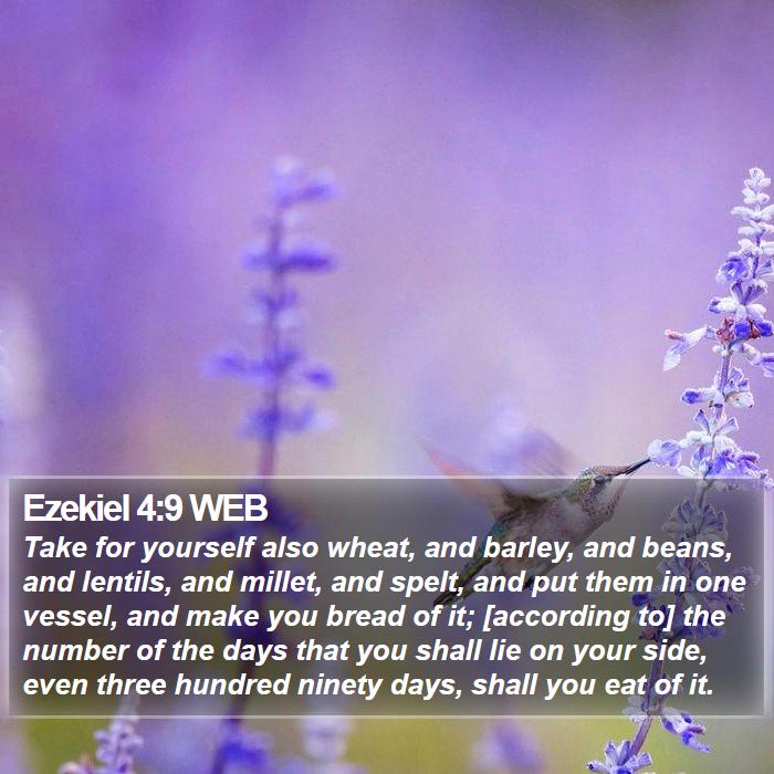 Ezekiel 4:9 WEB Bible Study