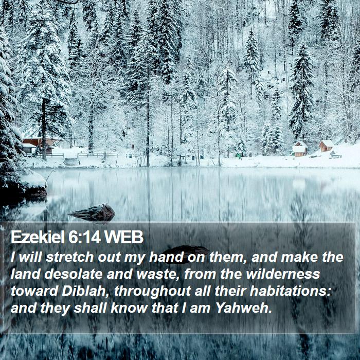 Ezekiel 6:14 WEB Bible Study