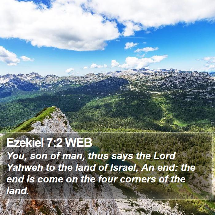 Ezekiel 7:2 WEB Bible Study