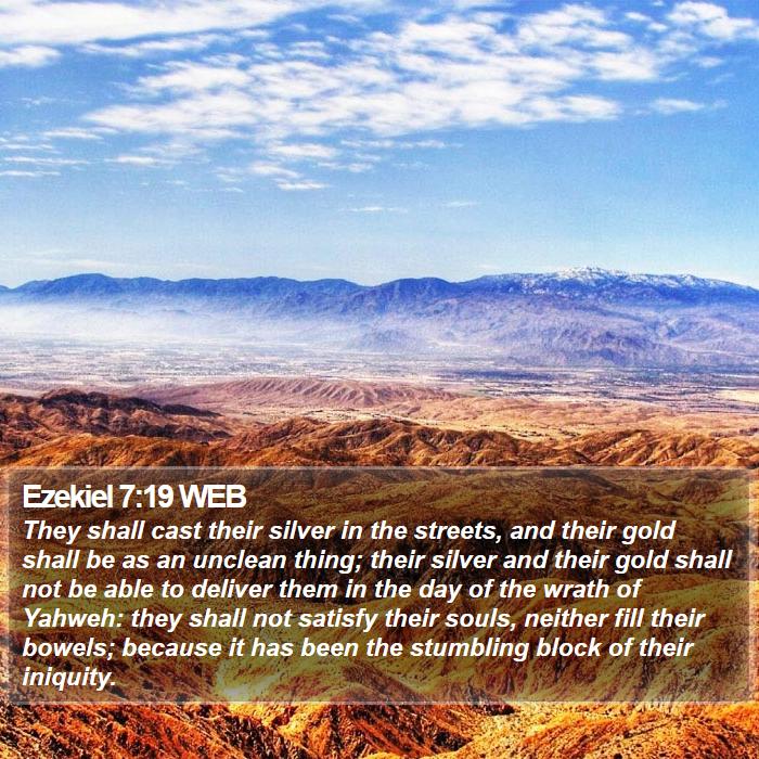 Ezekiel 7:19 WEB Bible Study