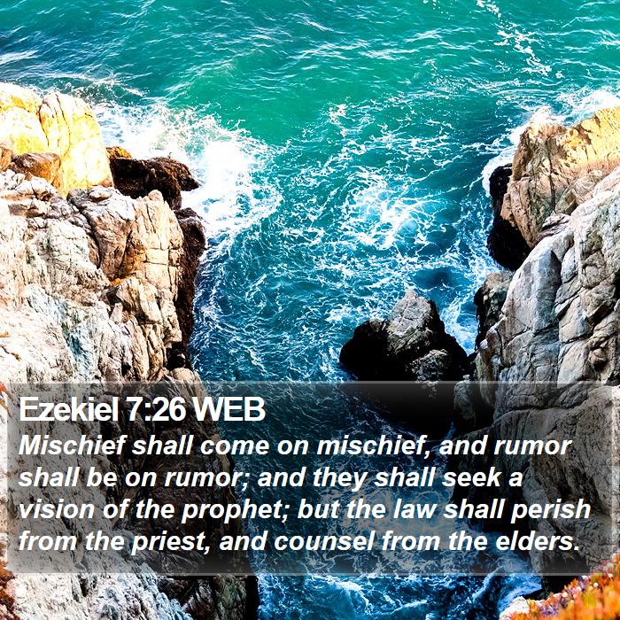 Ezekiel 7:26 WEB Bible Study