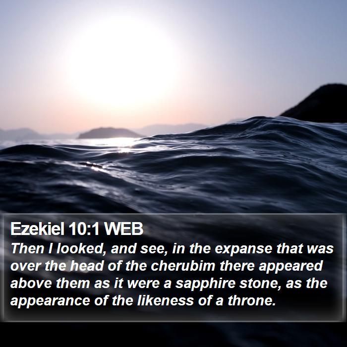 Ezekiel 10:1 WEB Bible Study