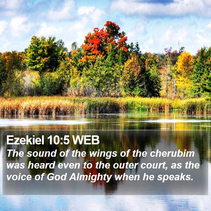 Ezekiel 10:5 WEB Bible Study