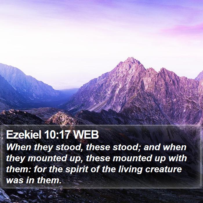 Ezekiel 10:17 WEB Bible Study