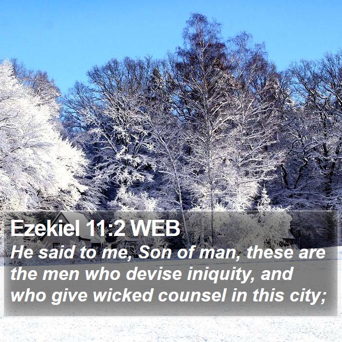 Ezekiel 11:2 WEB Bible Study