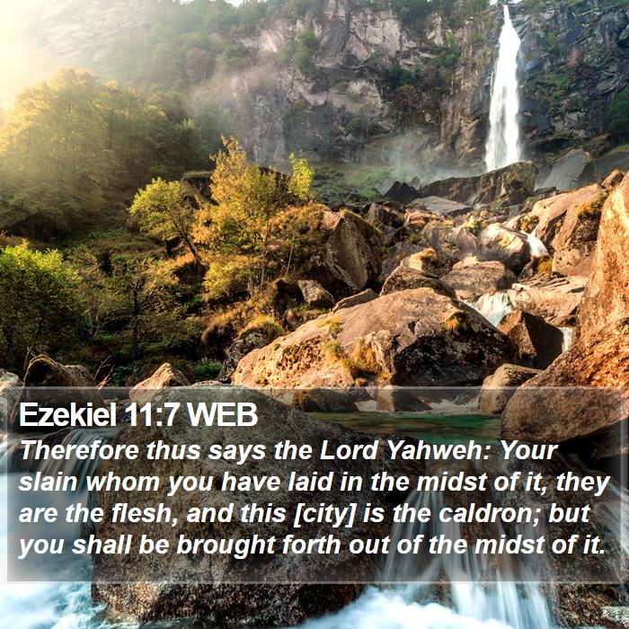 Ezekiel 11:7 WEB Bible Study