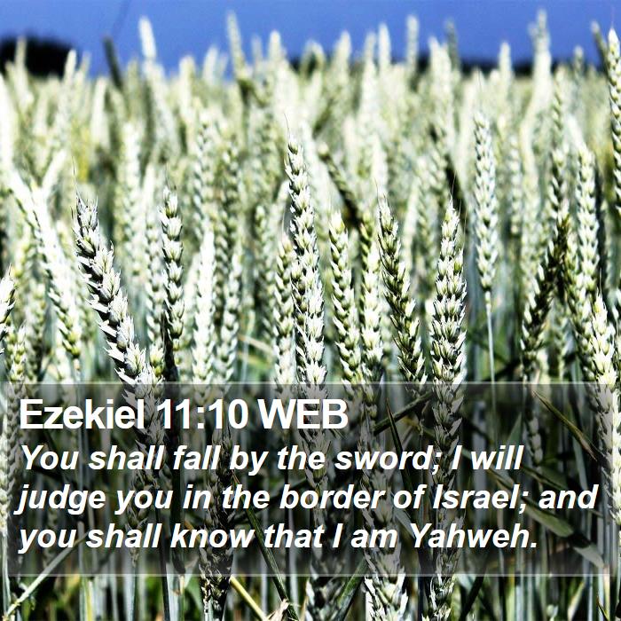 Ezekiel 11:10 WEB Bible Study