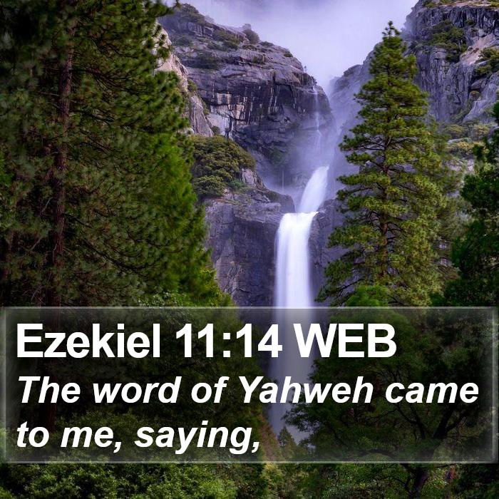 Ezekiel 11:14 WEB Bible Study