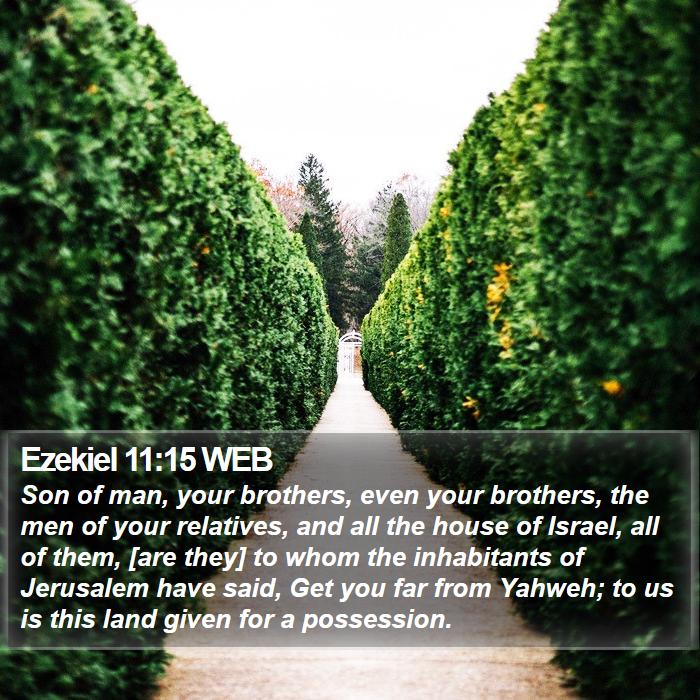 Ezekiel 11:15 WEB Bible Study