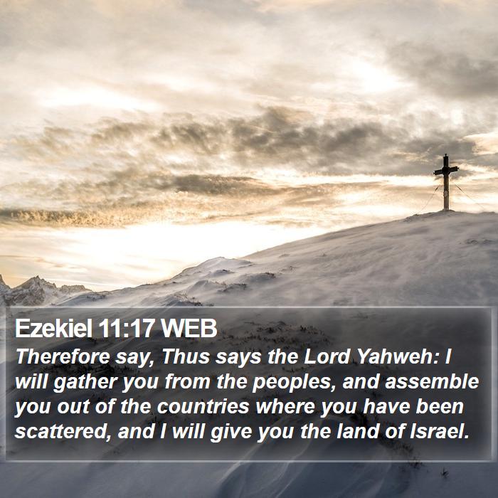 Ezekiel 11:17 WEB Bible Study