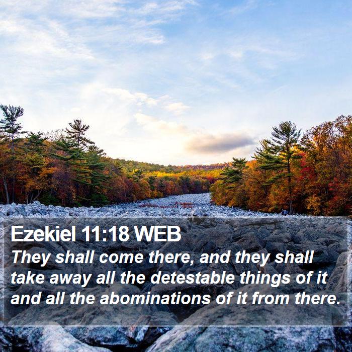 Ezekiel 11:18 WEB Bible Study